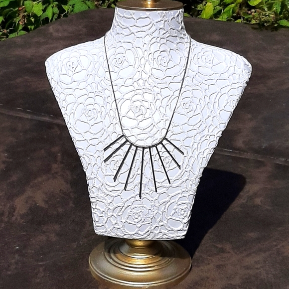 Silver Statement Necklace - Picture 2 of 5